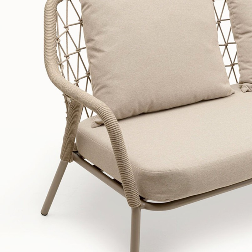 Tuinsofa Milos 2-Zits beige Kare Design