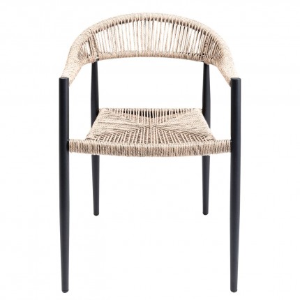 Chair with armrests Palma cream Kare Design