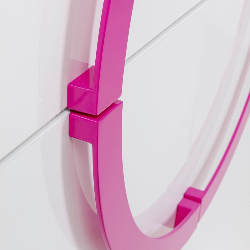 Cabinet Tresor white and pink Kare Design
