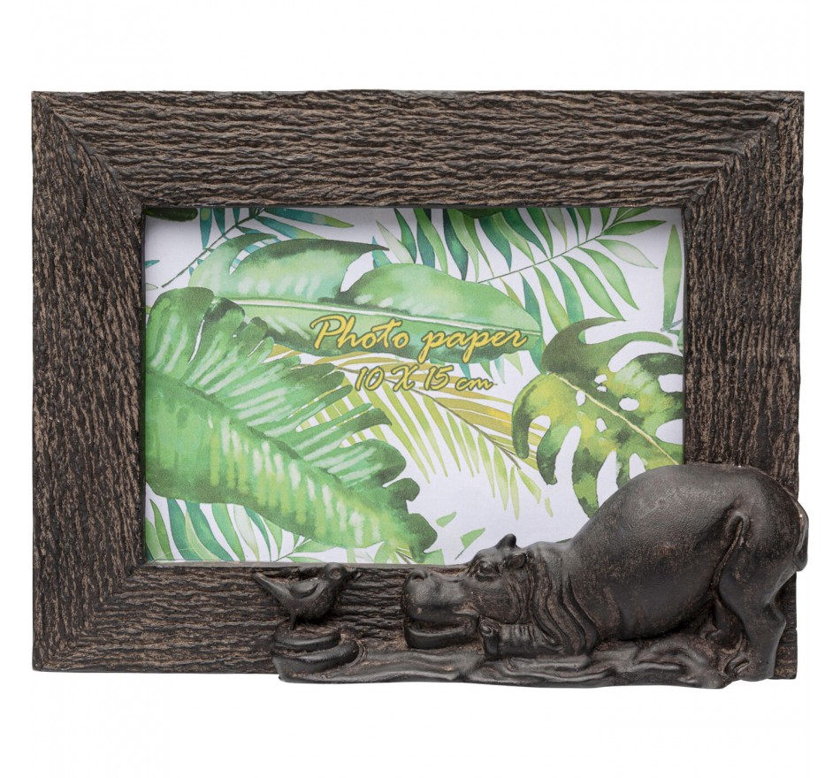 Picture Frame hippopotamus 16x21cm Kare Design