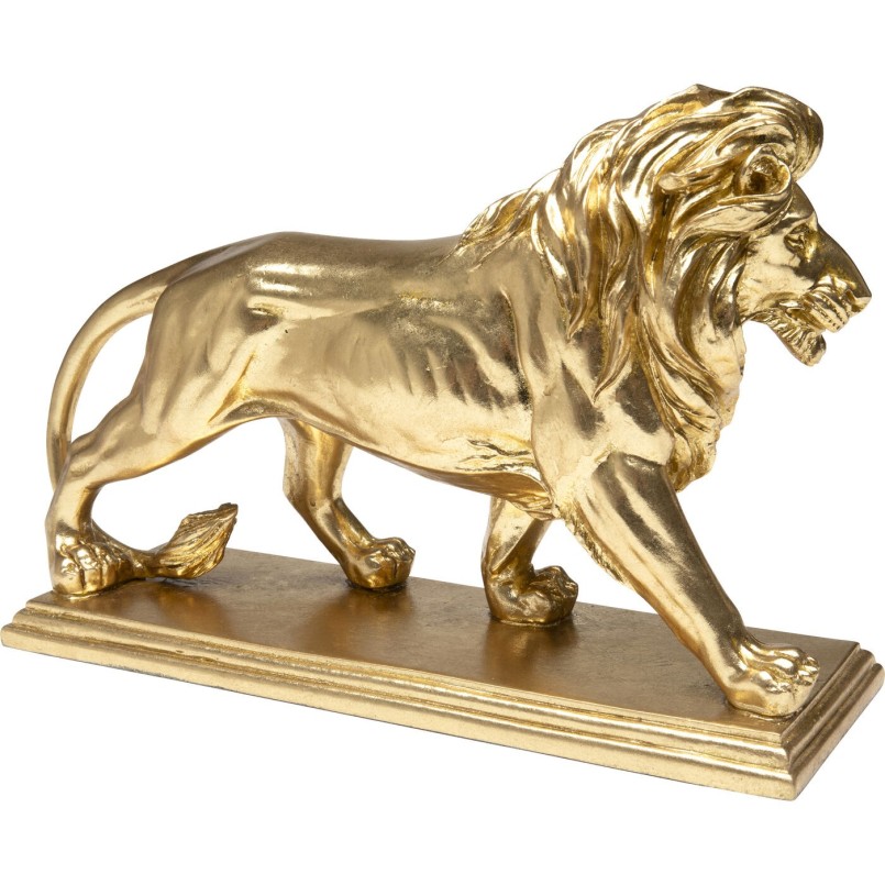 Figurine décorative Lion doré 31cm