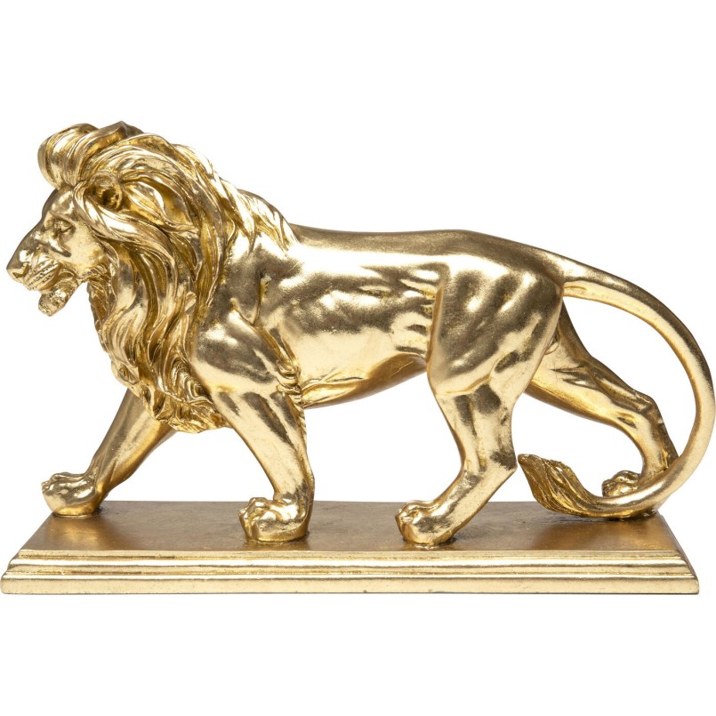 Figurine décorative Lion doré 31cm