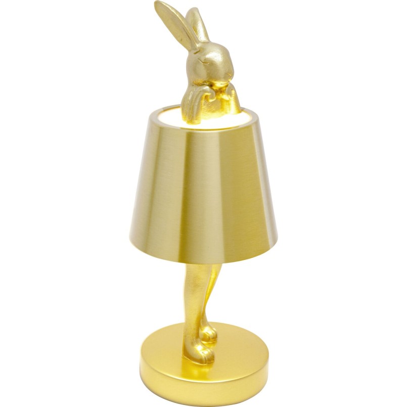 Lampe à poser Animal Rabbit LED doré 29cm