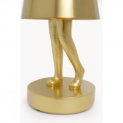 Table Lamp Animal rabbit LED 29cm gold Kare Design