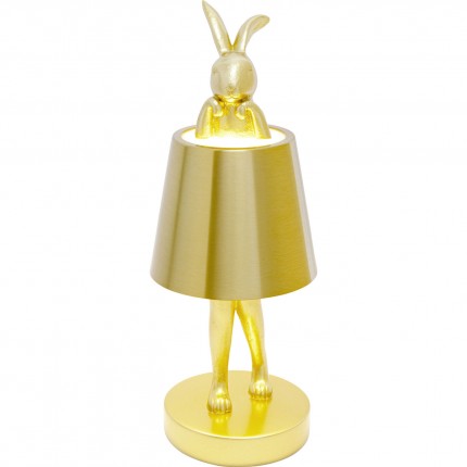 Tafellamp Animal konijn LED 29cm goud Kare Design