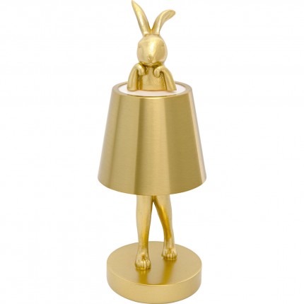 Table Lamp Animal rabbit LED 29cm gold Kare Design