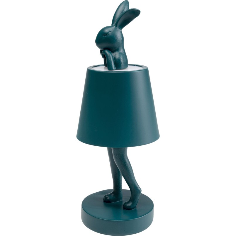 Lampe à poser Animal Rabbit LED pétrole 29cm