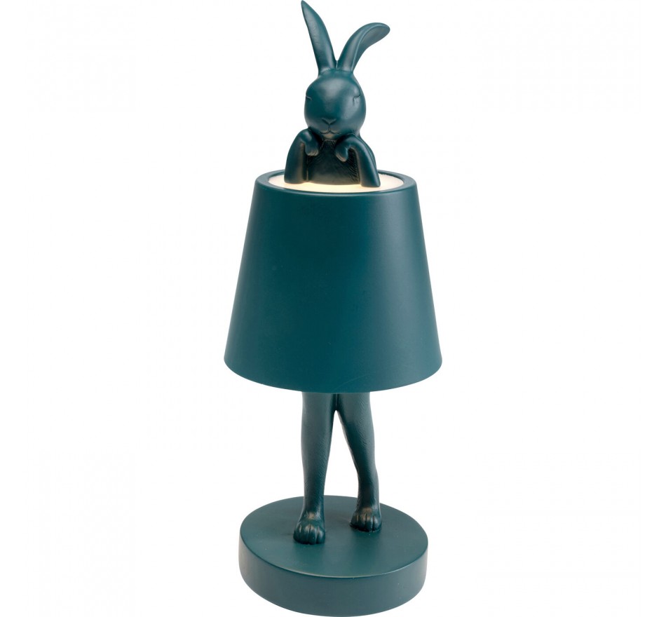 Table Lamp Animal rabbit LED 29cm blue Kare Design