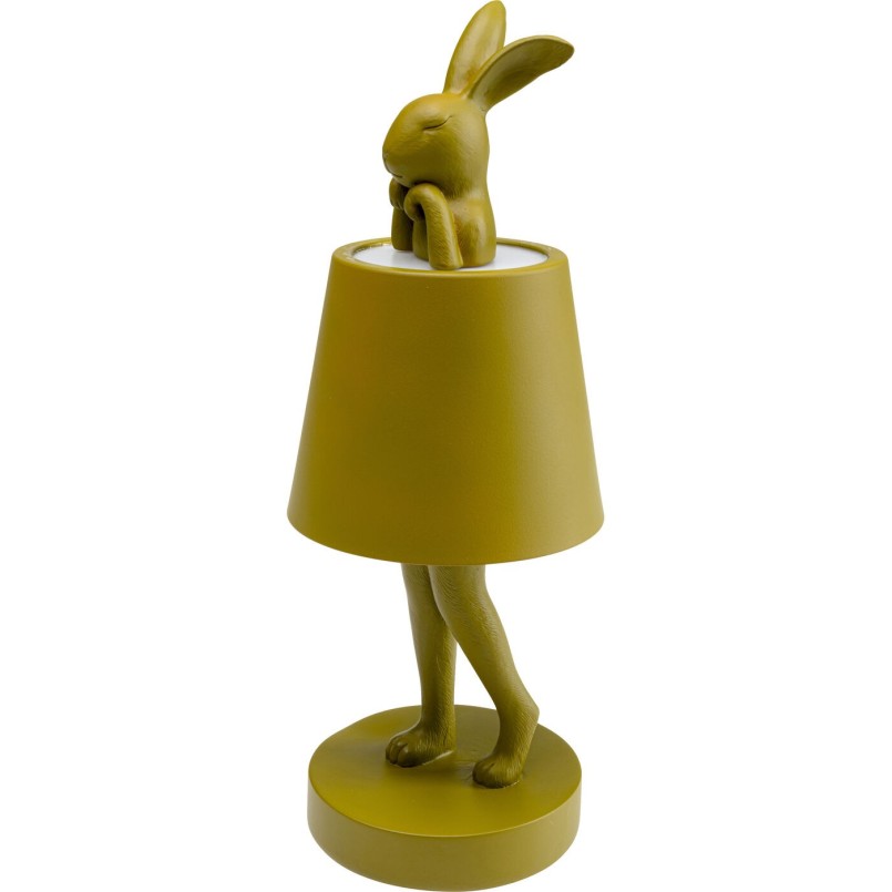 Lampe à poser Animal Rabbit LED vert 29cm