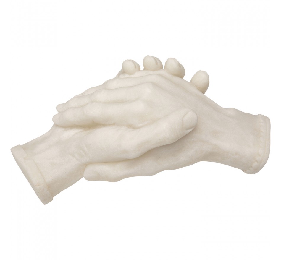 Woonaccessoires handdruk beige 25cm Kare Design