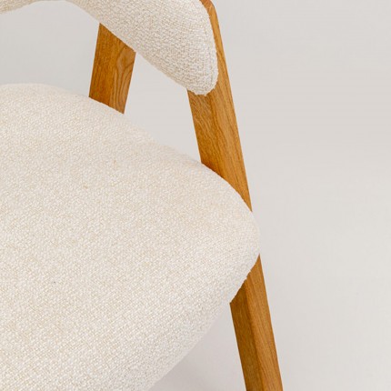 Stoel met armleuningen Julius creme Kare Design