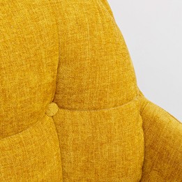 Stoel met gele draaibare armleuningen - Molly - Kare Design