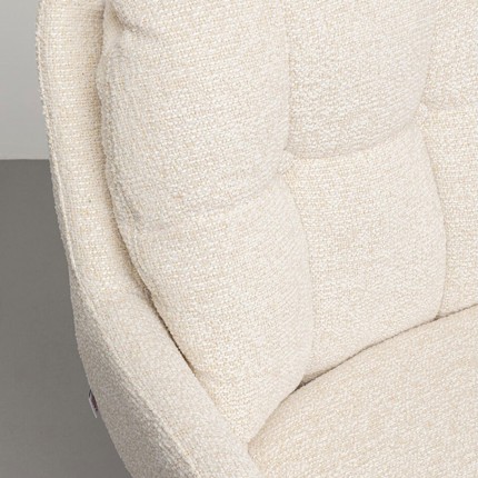 Draaistoel met armleuningen Molly creme Kare Design