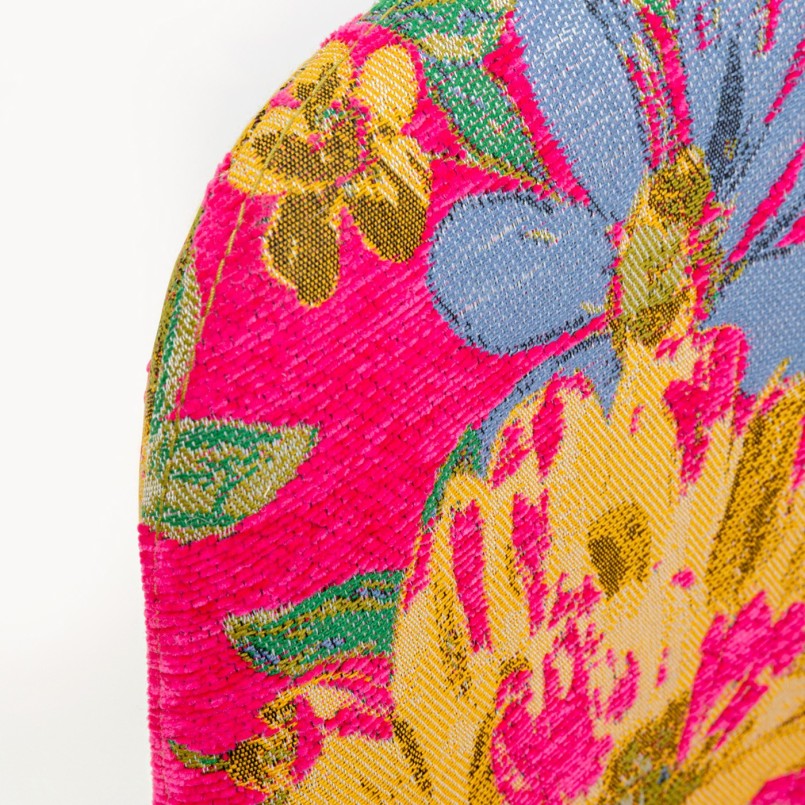 Stoel East Side Flower Fever roze Kare Design