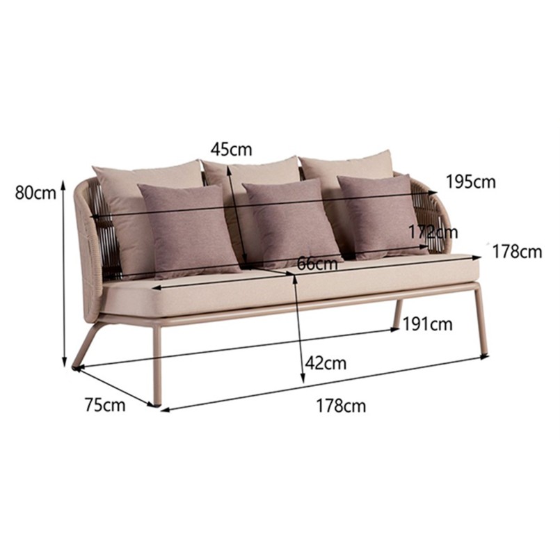 Outdoor Set Sicily beige Kare Design