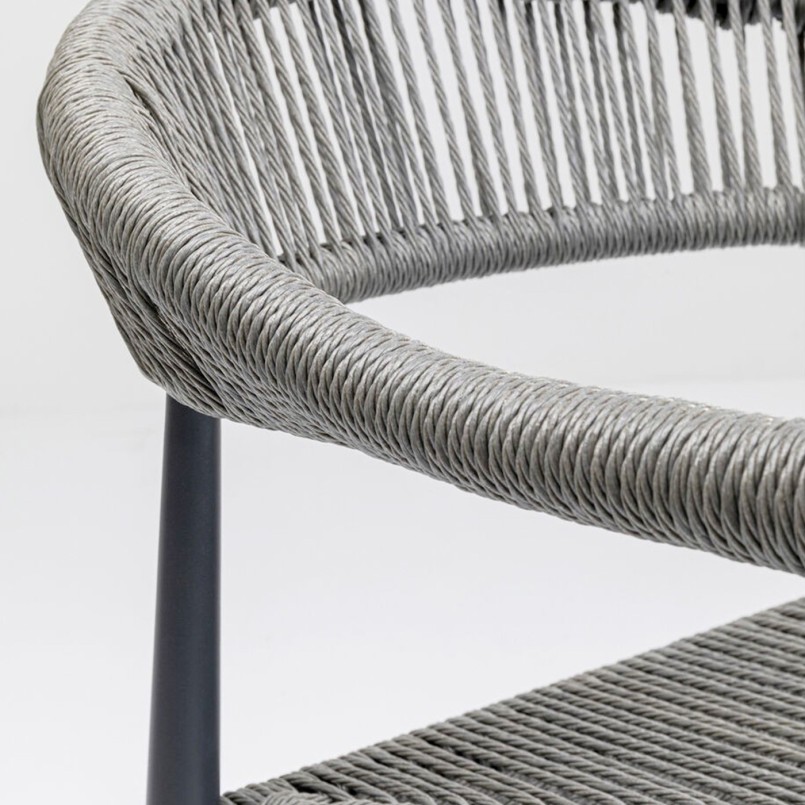 Grijze tuinstoel met armen - Palma - Kare Design