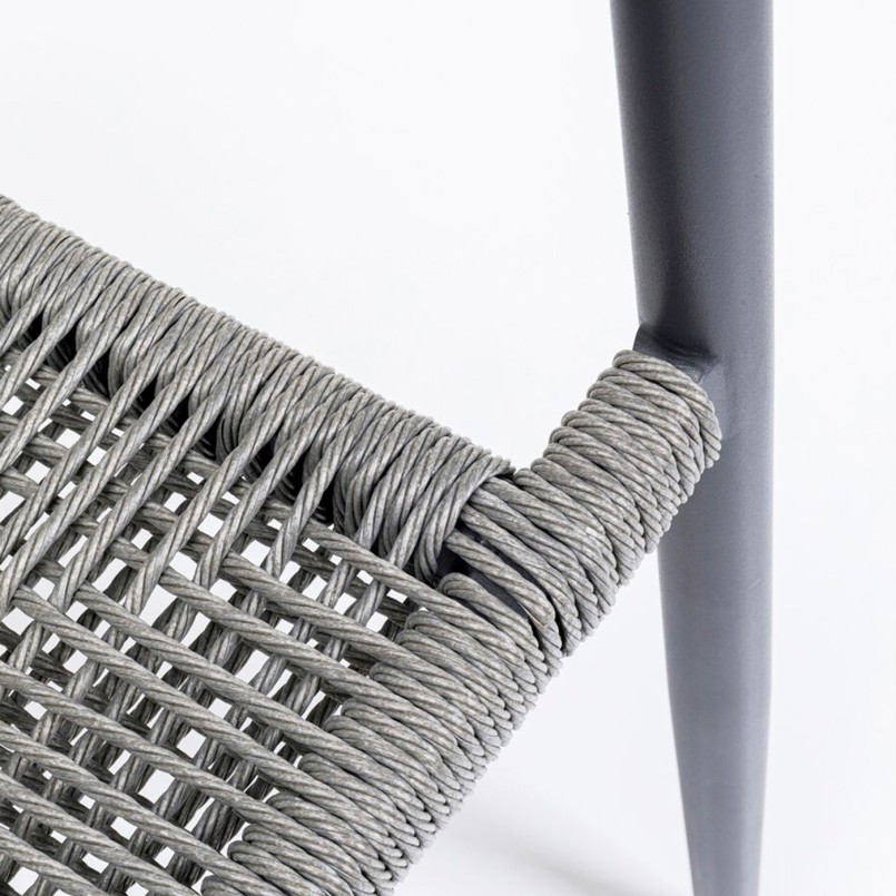 Grijze tuinstoel met armen - Palma - Kare Design