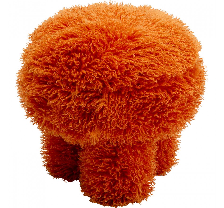Kruk Plushy oranje Kare Design
