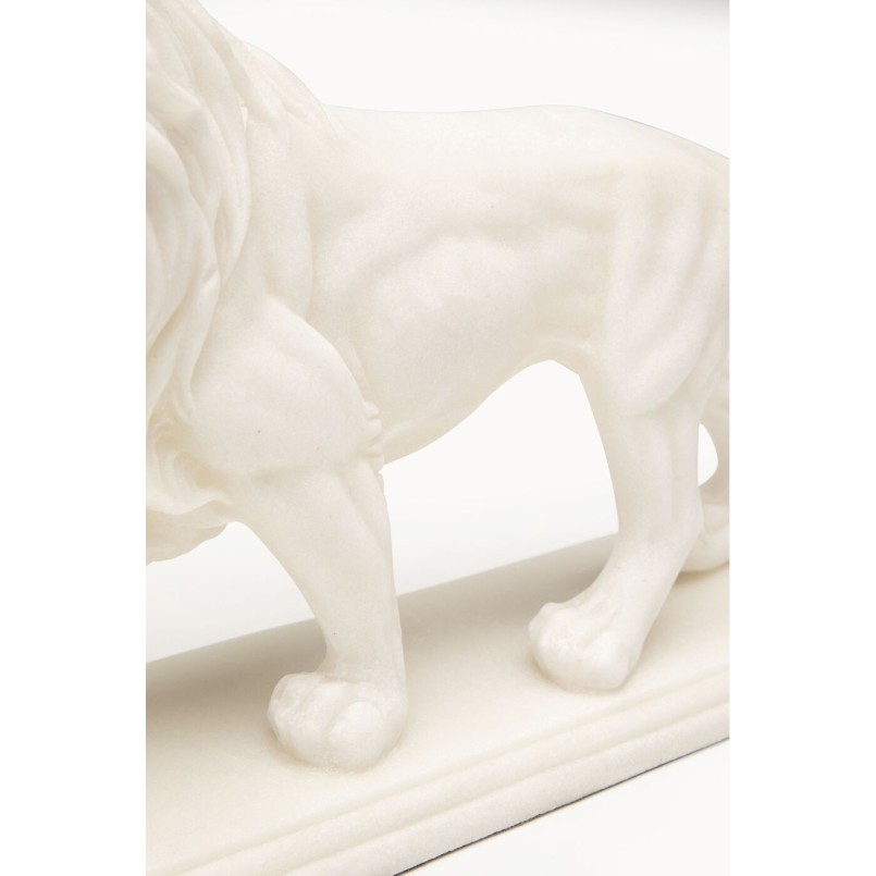 Figurine décorative Lion blanc 31cm