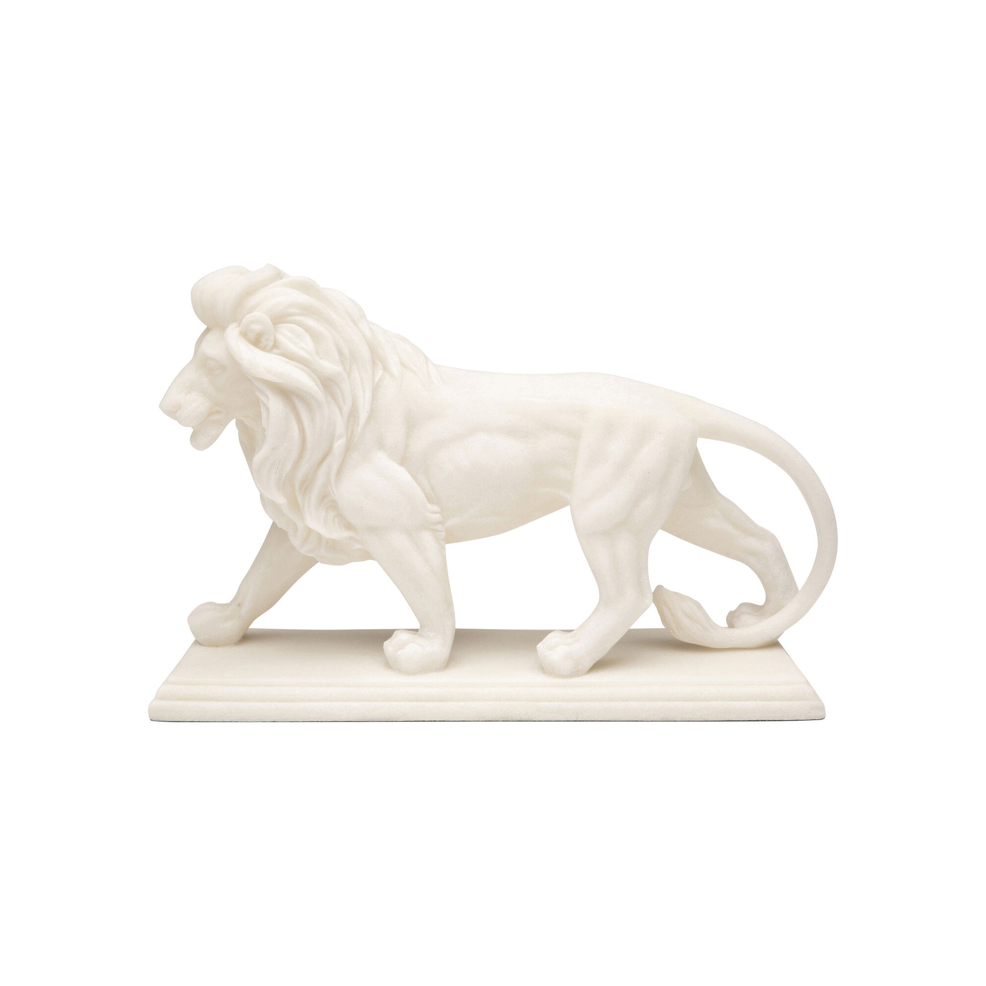 Figurine décorative Lion blanc 31cm