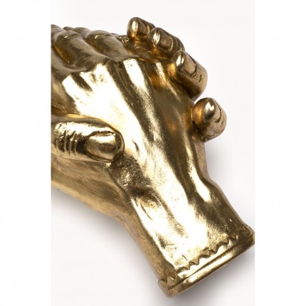 Woonaccessoires handdruk goud 25cm Kare Design