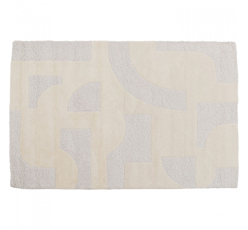 Vloerkleed Flow 240x170cm wit Kare Design