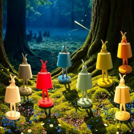 Table Lamp Animal rabbit LED 29cm gold Kare Design