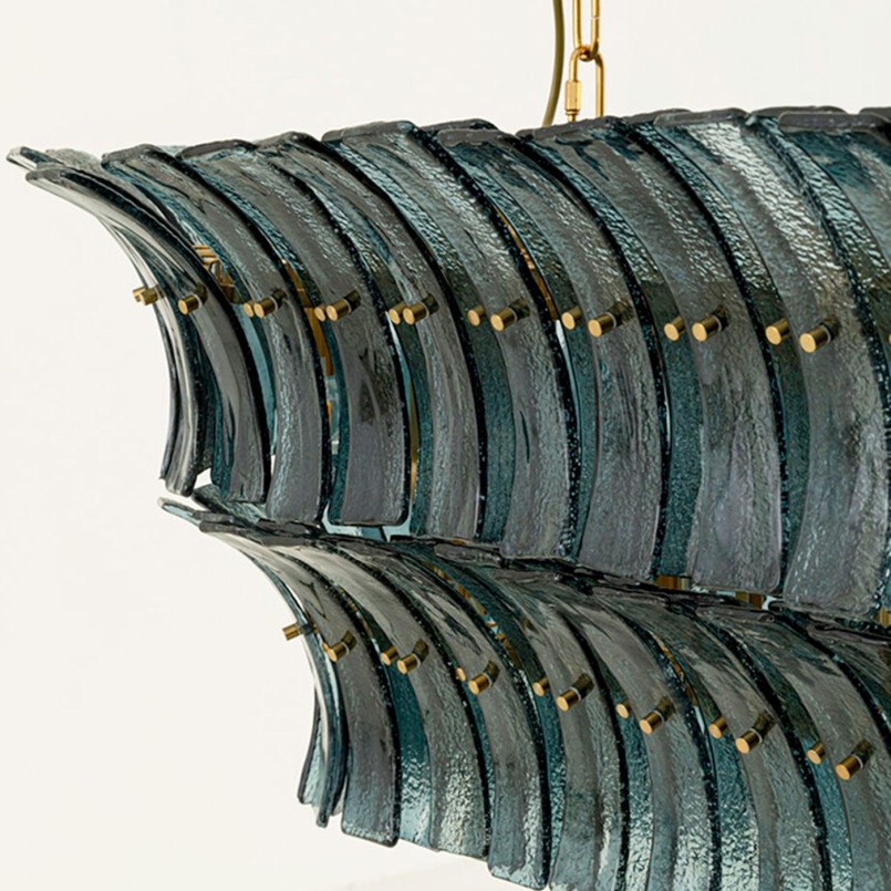 Pendant Lamp Venezia blue 130cm Kare Design