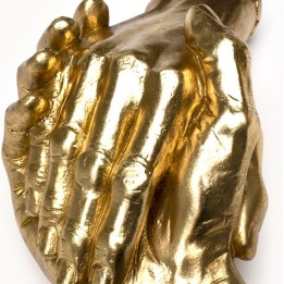 Deco handshake 25cm gold Kare Design