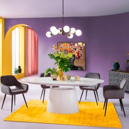 Vloerkleed Cosy 240x170cm geel Kare Design