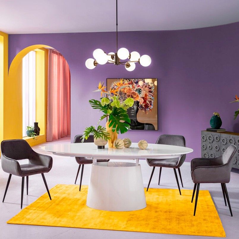 Carpet Cosy 240x170cm yellow Kare Design