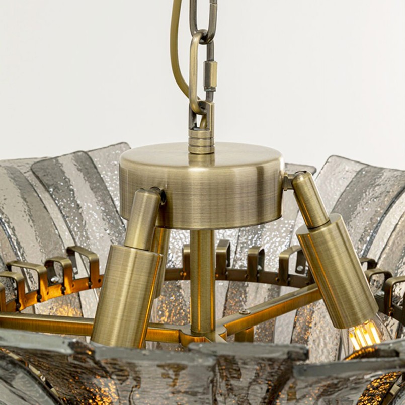 Pendant Lamp Venezia smoke Ø50cm Kare Design