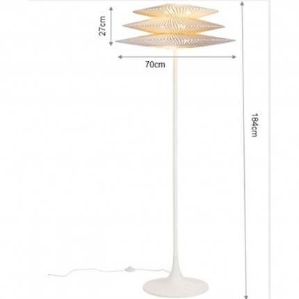 Vloerlamp Facile Tre 184cm Kare Design