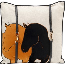 Coussin Horse Date orange 45x45cm