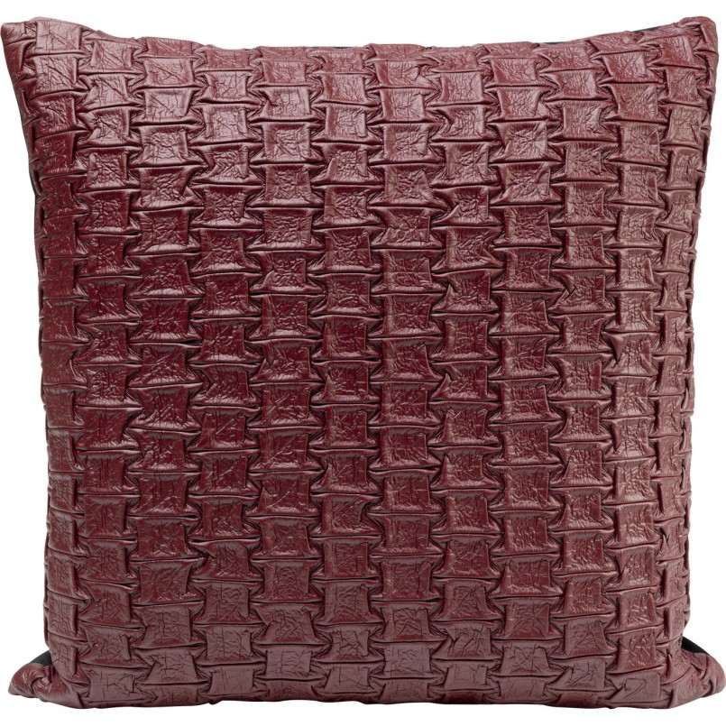 Coussin Posy rouge foncé 45x45cm