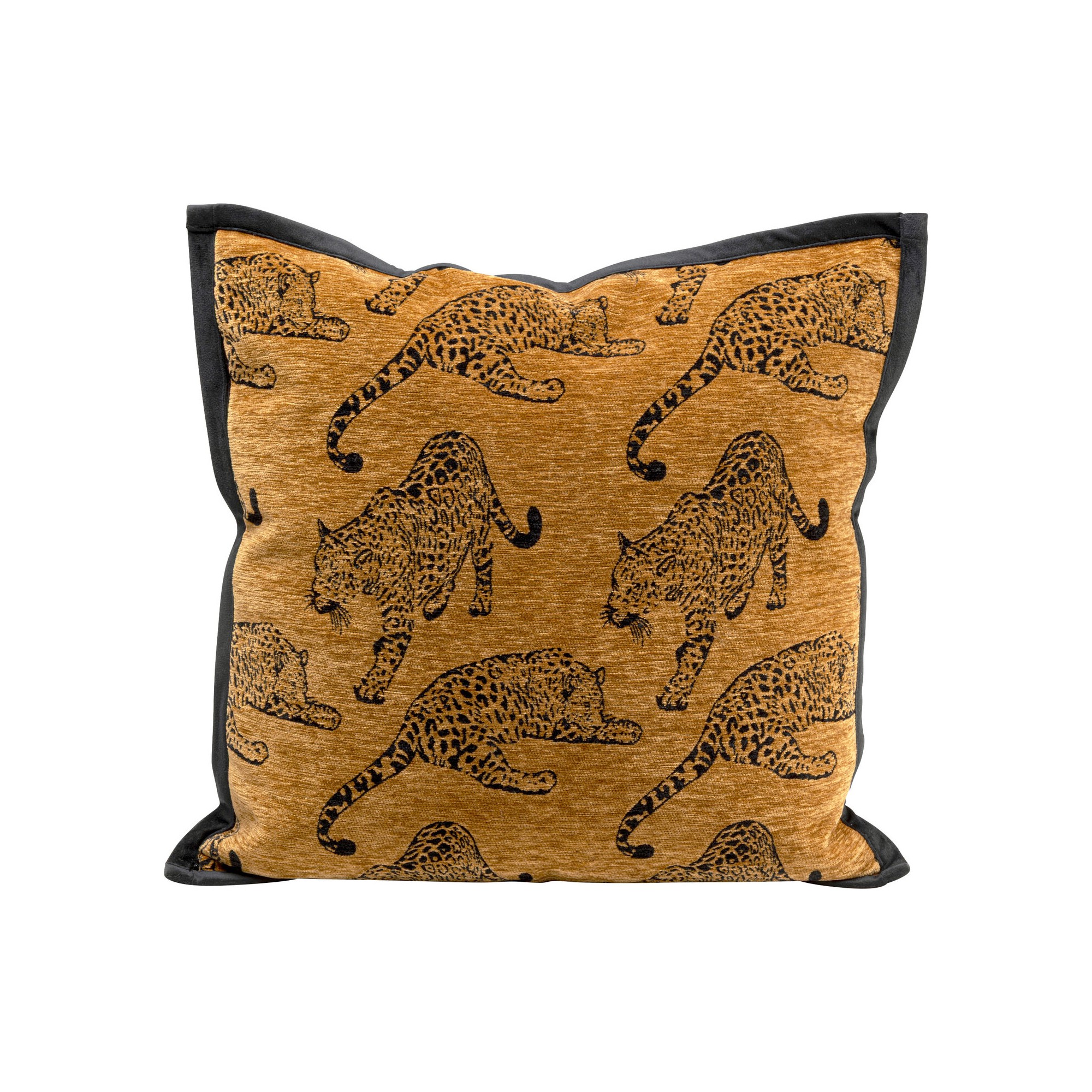 Coussin Tiger marron 45x45cm