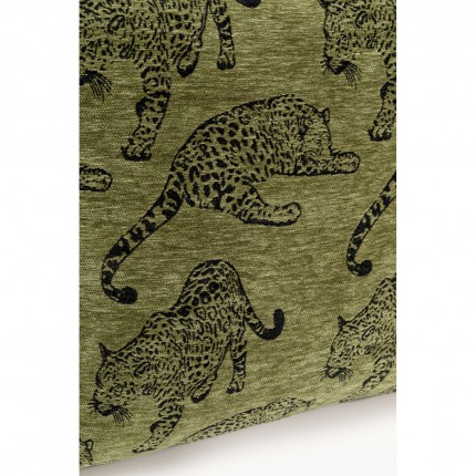 Kussen groen luipaarden Kare Design