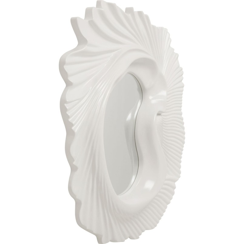 Miroir mural Orecchio blanc 162x146cm