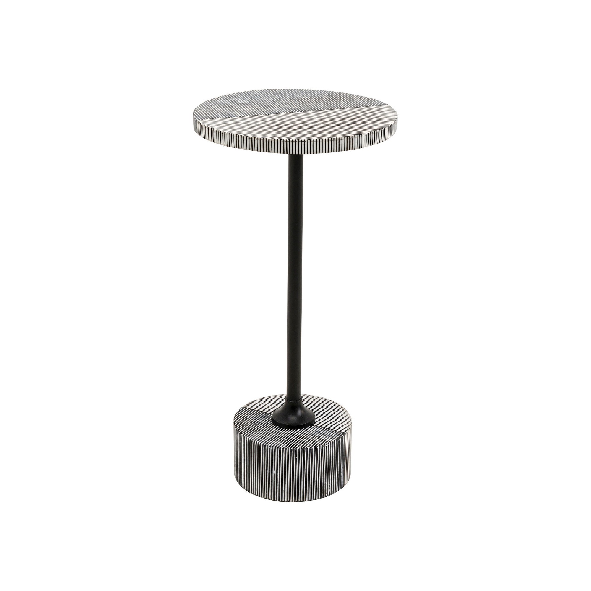 Table d appoint Domero double Noir Ø25cm