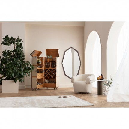 Wall Mirror Octagon 150x90cm coffee Kare Design