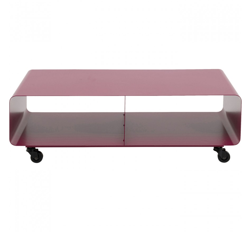 TV board Lounge on wheels purple Kare Design