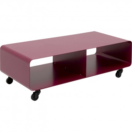 TV board Lounge on wheels purple Kare Design