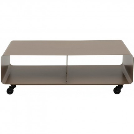 TV board Lounge on wheels taupe Kare Design