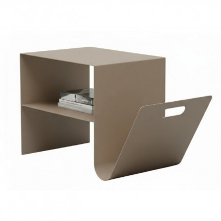 Bijzettafel Lounge News taupe Kare Design