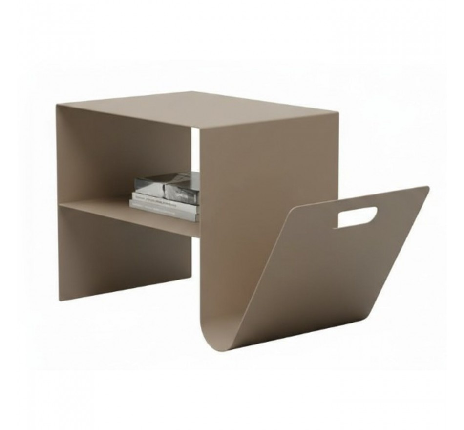 Bijzettafel Lounge News taupe Kare Design