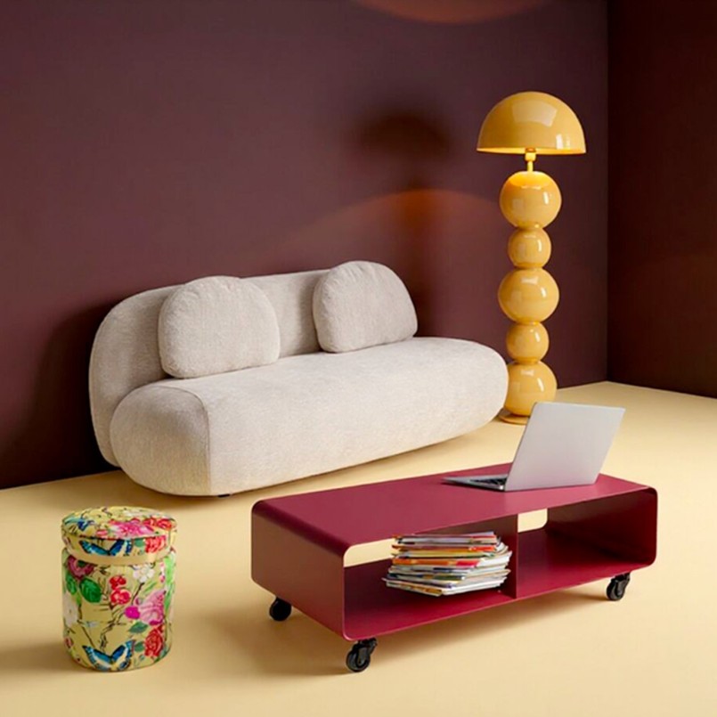 TV-meubel Lounge op wielen paars Kare Design