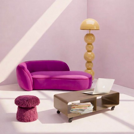 TV board Lounge on wheels taupe Kare Design