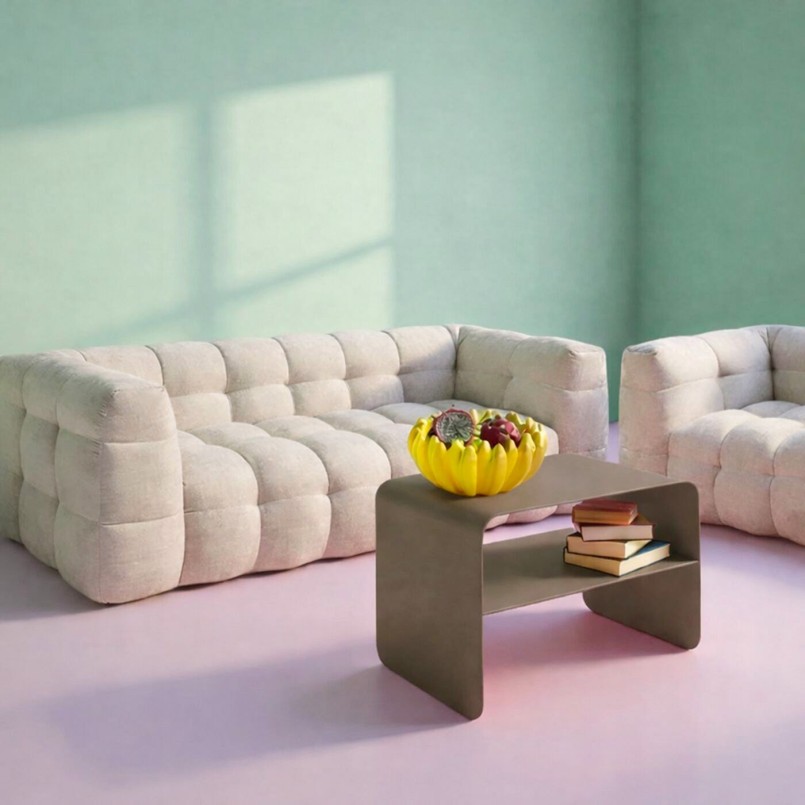 Coffee Table Lounge 58x37cm taupe Kare Design