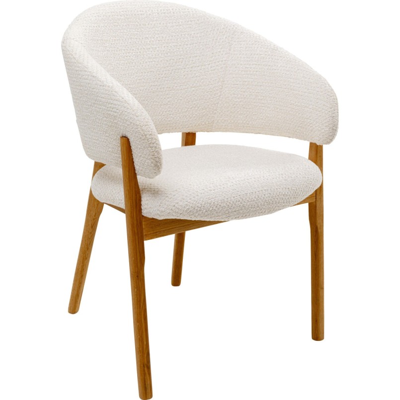 Chaise a. acc. August écru melange