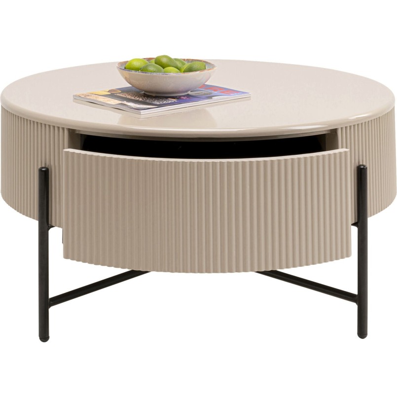 Table basse Riffle Ø80cm